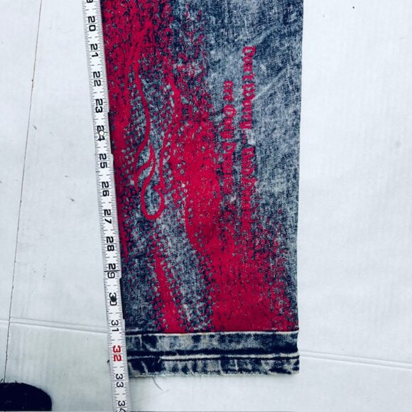 A Set Y2K STREETWEAR EMBROIDED Dreamland Denim Jeans Mens 3XL TOP,  Bot  JEAN 38 - Picture 8 of 16